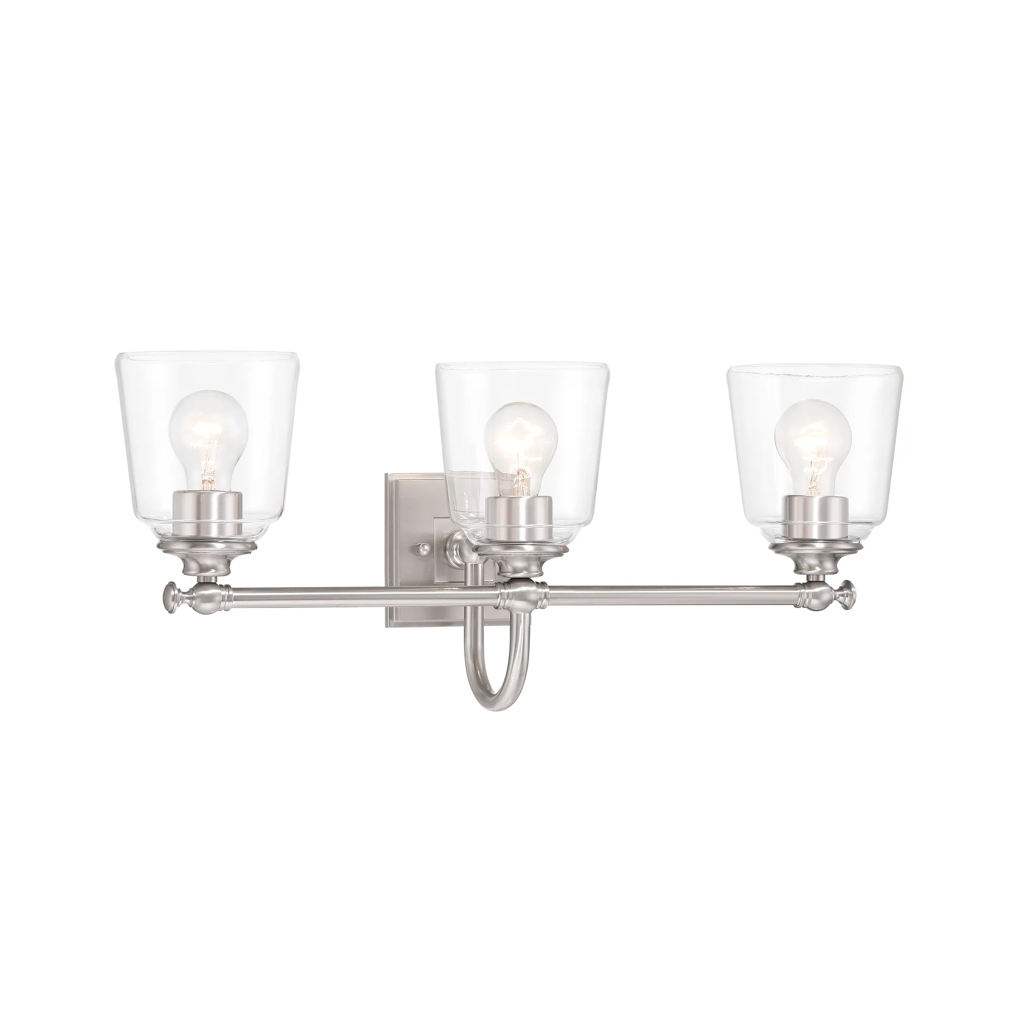 Antonia 3-Light Vanity in Brushed Nickel