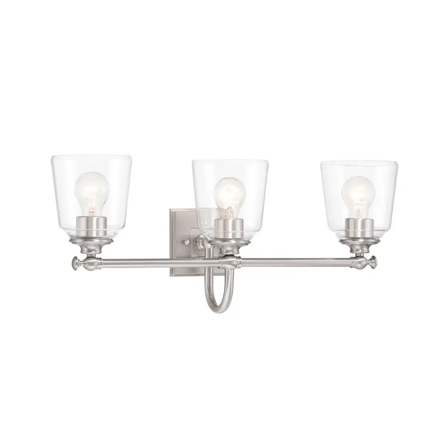 Antonia 3-Light Vanity in Brushed Nickel - Image 1