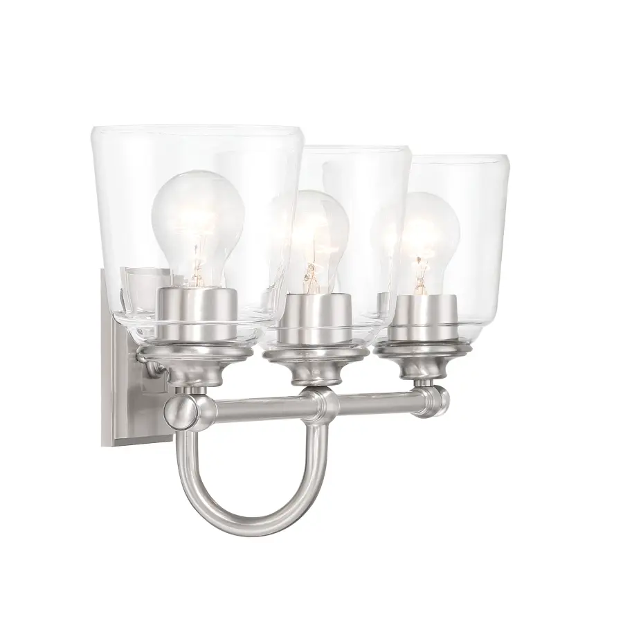 Antonia 3-Light Vanity in Brushed Nickel - Image 4