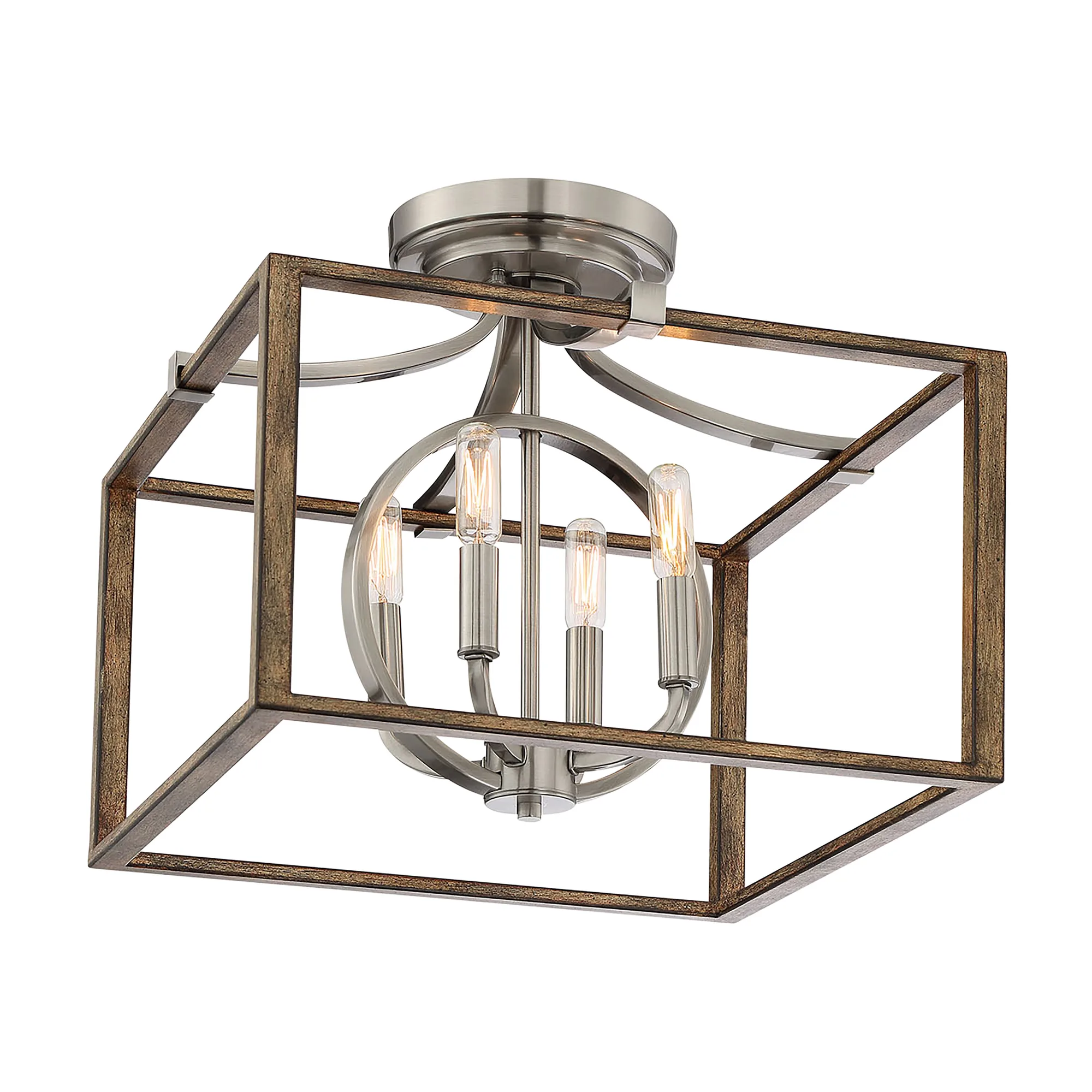 Country Estates 4-Light Semi-Flush Ceiling Light