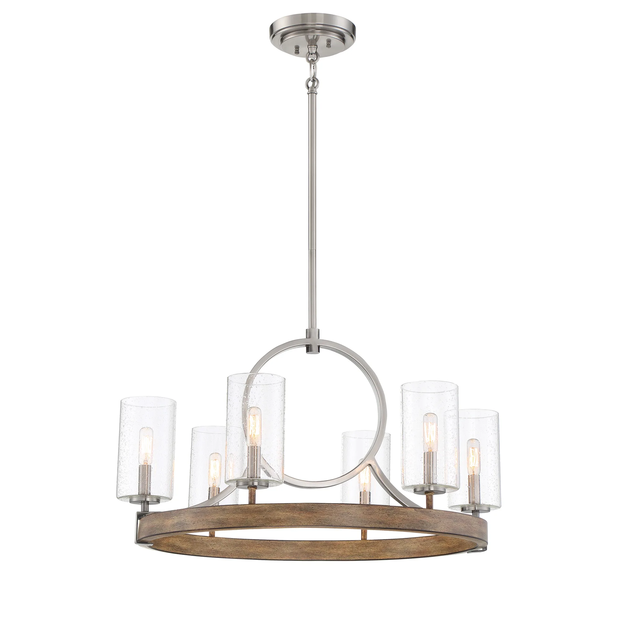 Country Estates 6-Light Chandelier in Sun Faded Wood