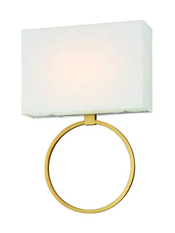 The Chassell LED Wall Sconce combines transitional elegance with modern LED efficiency. Its honey gold finish and white fabric shade create warm, inviting illumination perfect for residential and hospitality settings.