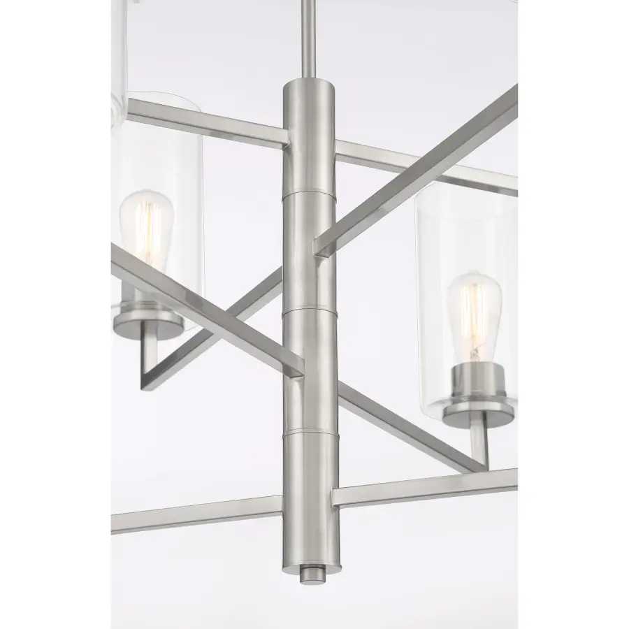 Acacia 8-Light Chandelier in Brushed Nickel - Image 2