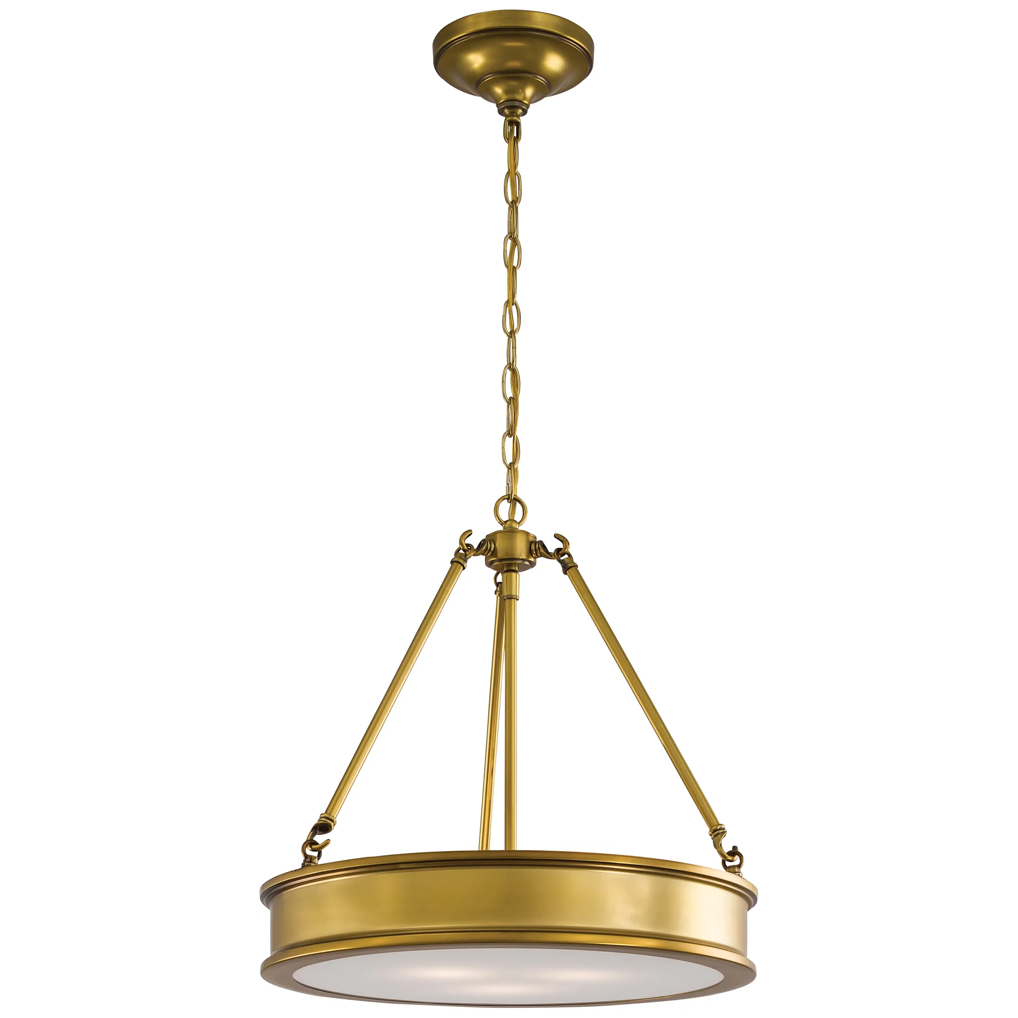 Harbour Point 3-Light Pendant in Liberty Gold