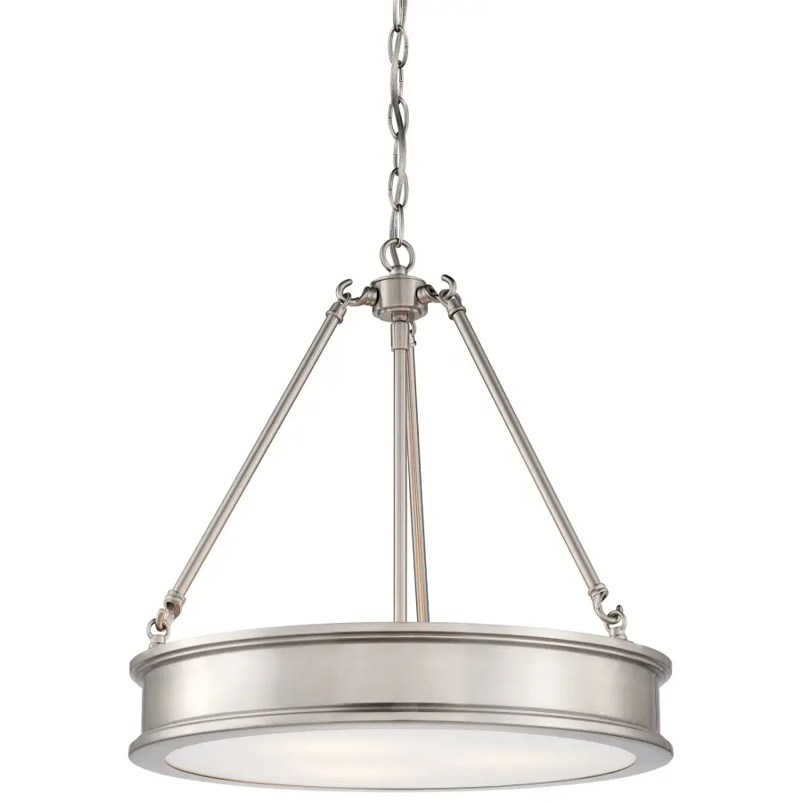 Harbour Point 3-Light Pendant with Etched White Glass
