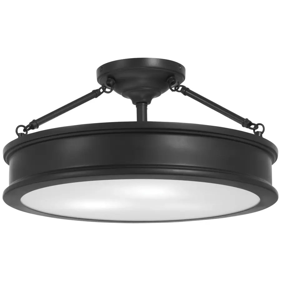 Harbour Point 3-Light Semi-Flush Mount Ceiling Light