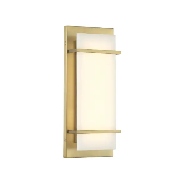 The Tarnos 16" LED wall sconce combines contemporary elegance with practical functionality. Its soft brass finish and faux alabaster shade create a warm, inviting ambiance while the integrated LED provides excellent illumination.