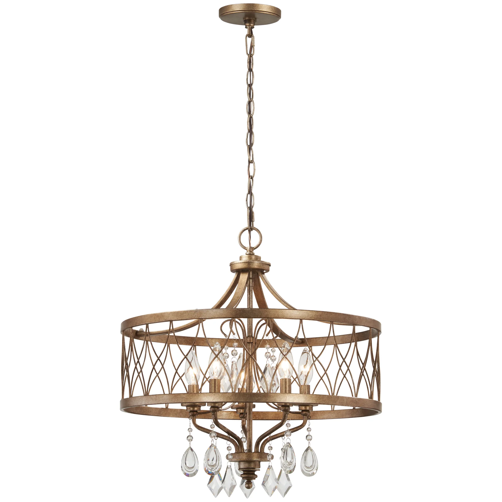 West Liberty 6-Light Chandelier in Olympus Gold