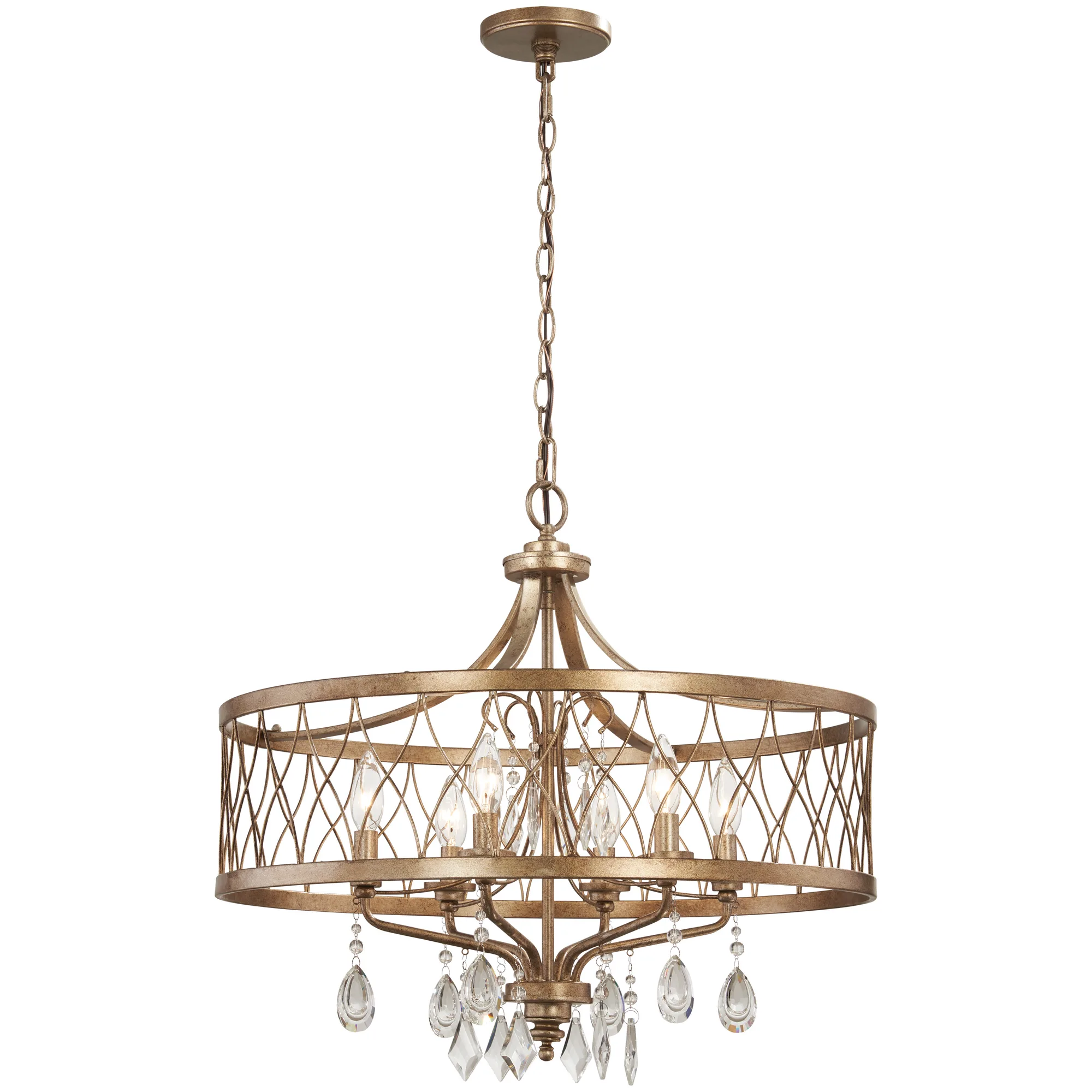 West Liberty 6-Light Chandelier in Olympus Gold