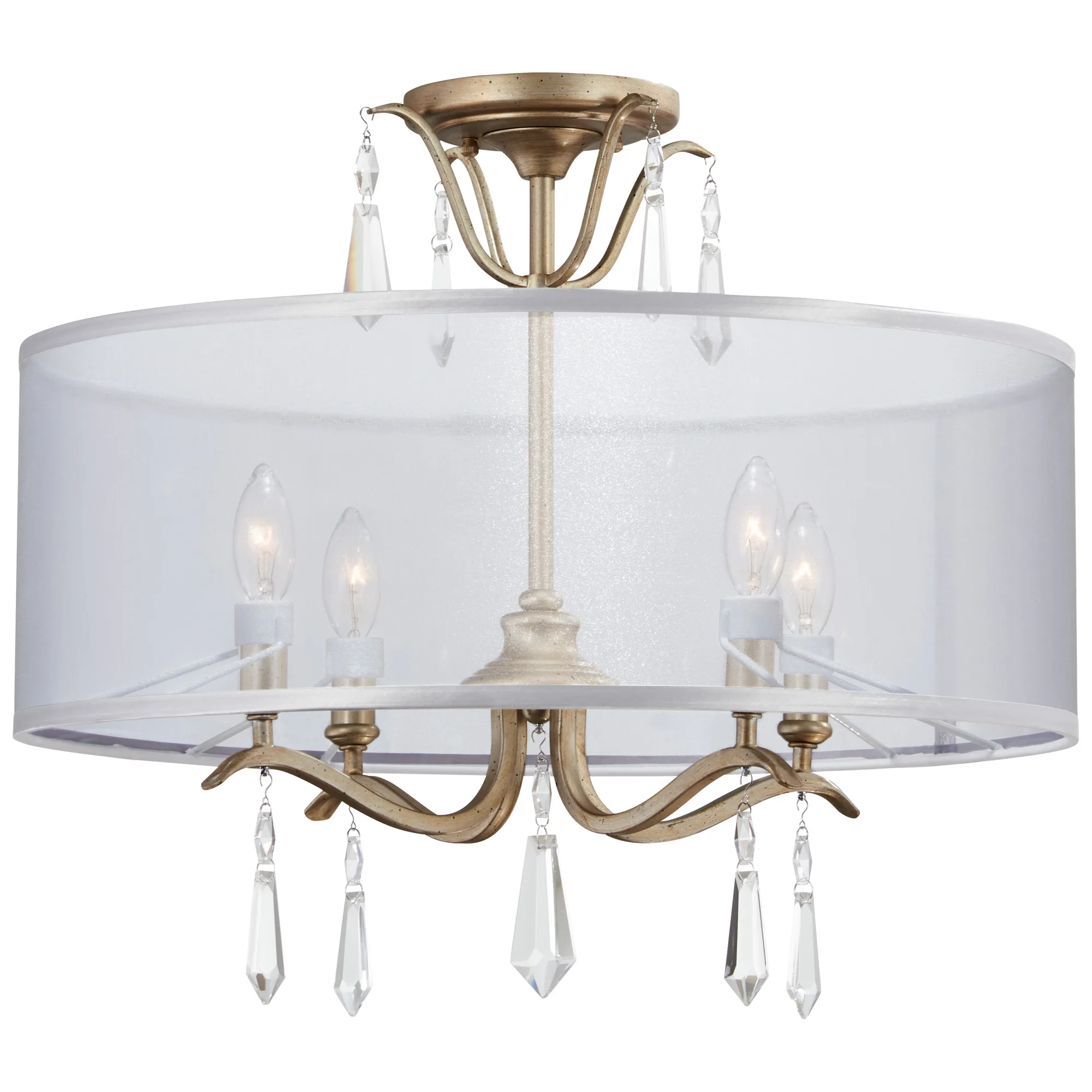 Laurel Estate 4-Light Pendant in Brio Gold
