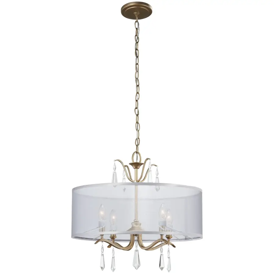 Laurel Estate 4-Light Pendant in Brio Gold - Image 2