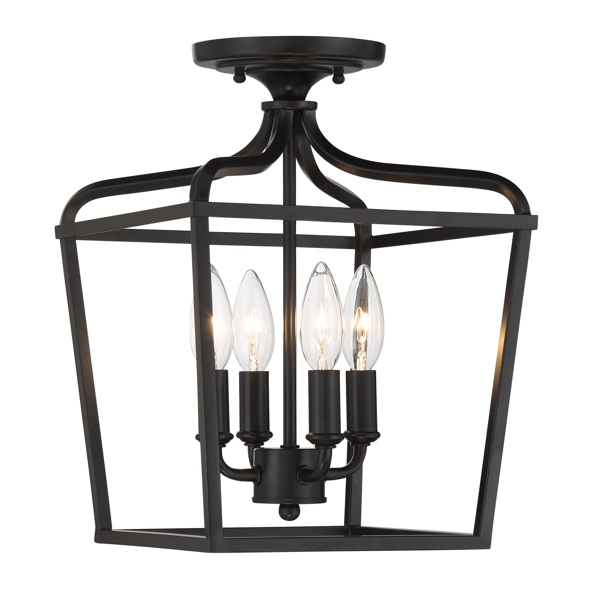 Laurel Estate 4-Light Foyer Semi-Flush Mount