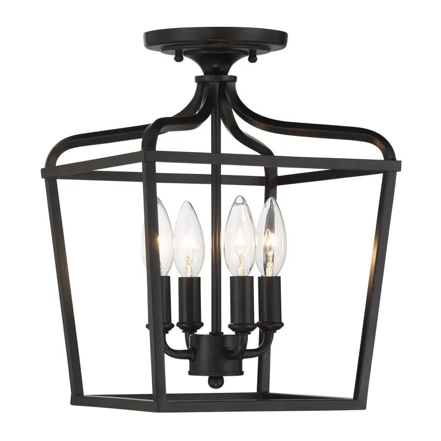 Laurel Estate 4-Light Foyer Semi-Flush Mount - Image 1