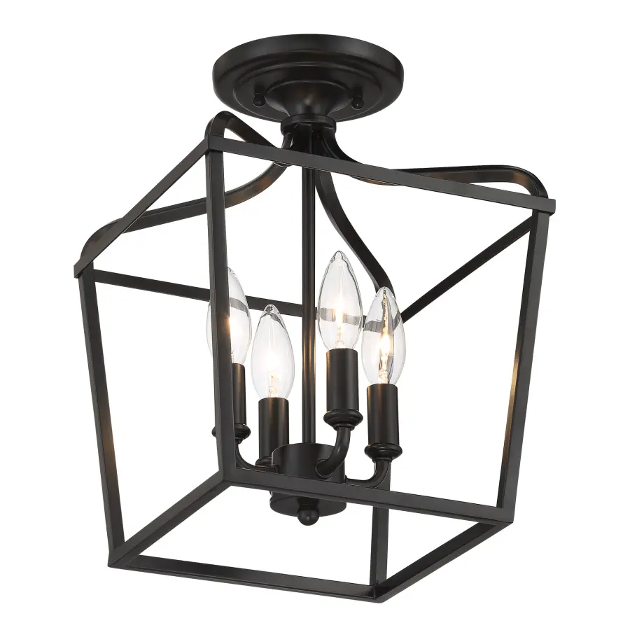 Laurel Estate 4-Light Foyer Semi-Flush Mount - Image 4