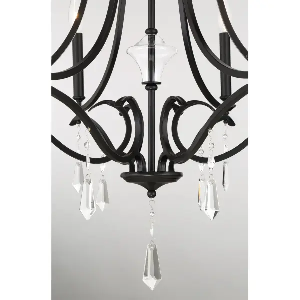 Laurel Estate 6-Light Chandelier in Coal Black - Image 3