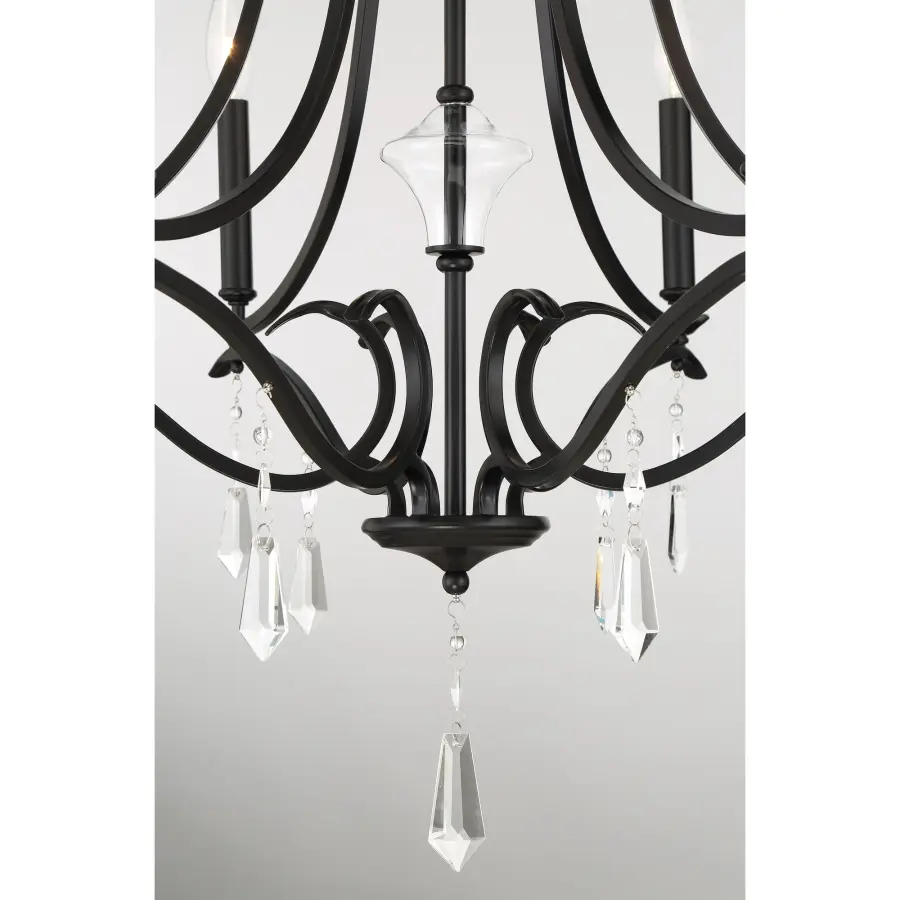 Laurel Estate 6-Light Chandelier in Coal Black - Image 3
