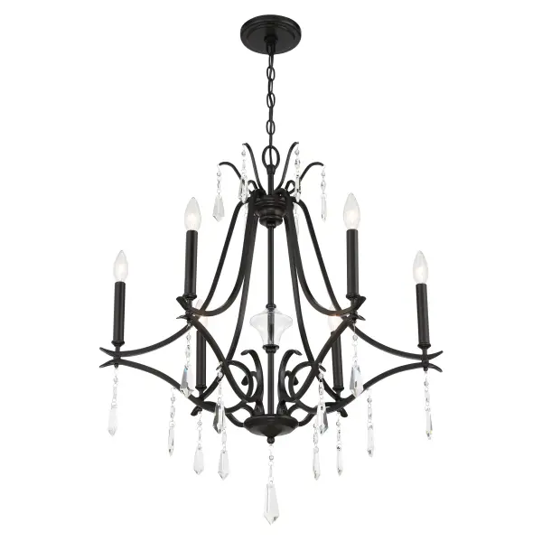 Laurel Estate 6-Light Chandelier in Coal Black - Image 5