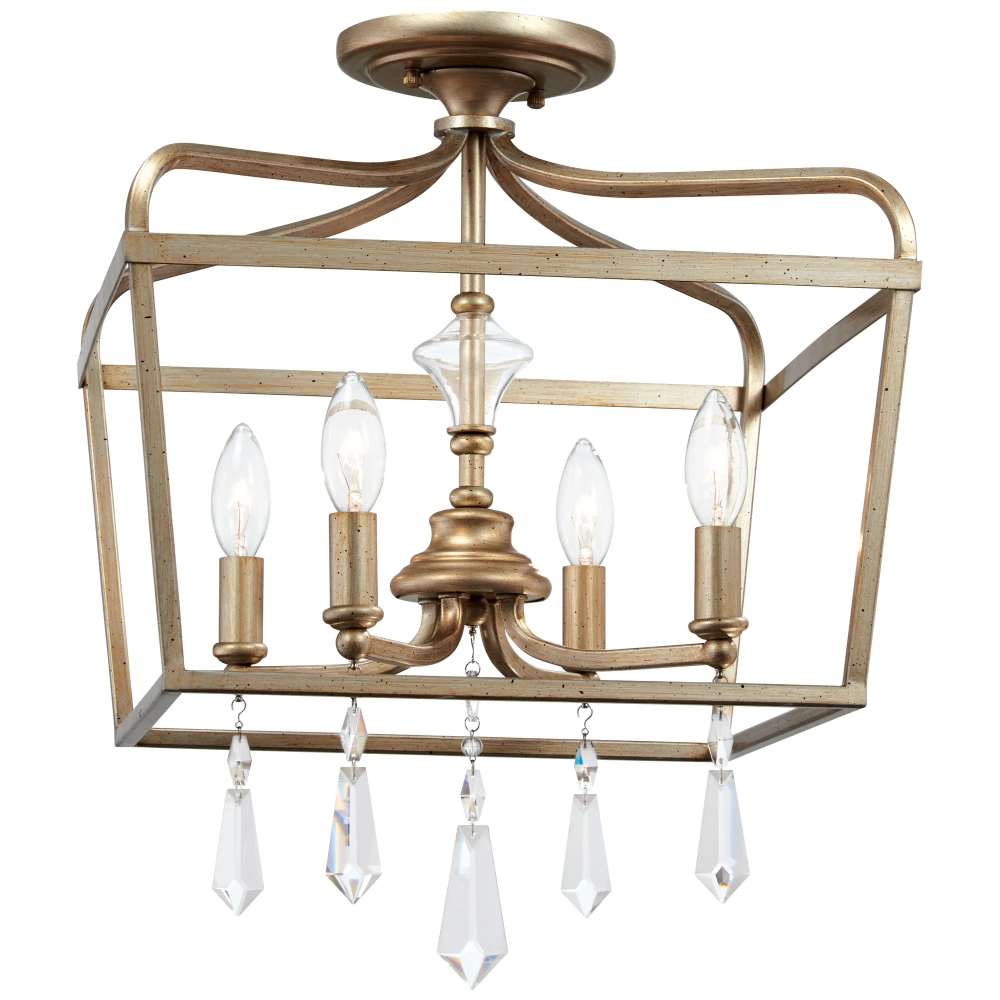 Laurel Estate 4-Light Pendant in Brio Gold