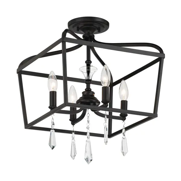 Laurel Estate 4-Light Foyer Semi-Flush Mount - Image 3