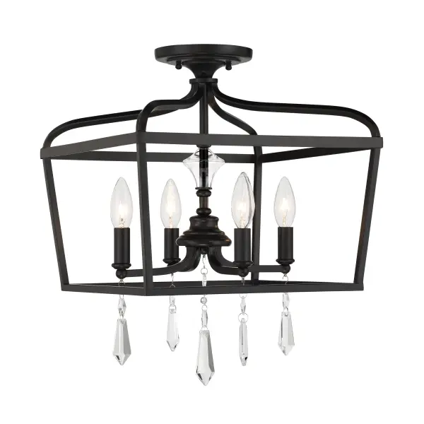 Laurel Estate 4-Light Foyer Semi-Flush Mount - Image 5