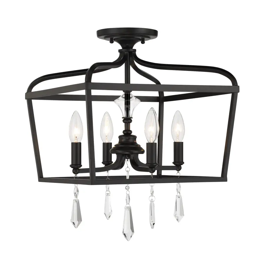 Laurel Estate 4-Light Foyer Semi-Flush Mount - Image 5