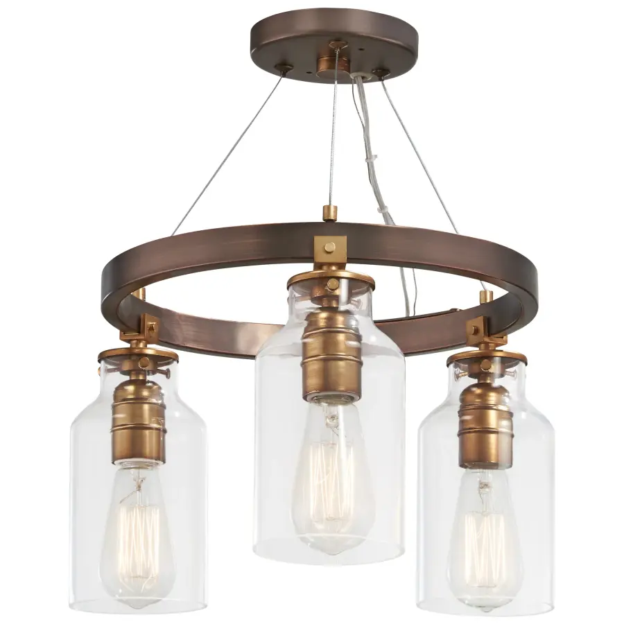 Morrow 3-Light Semi-Flush Mount Ceiling Light