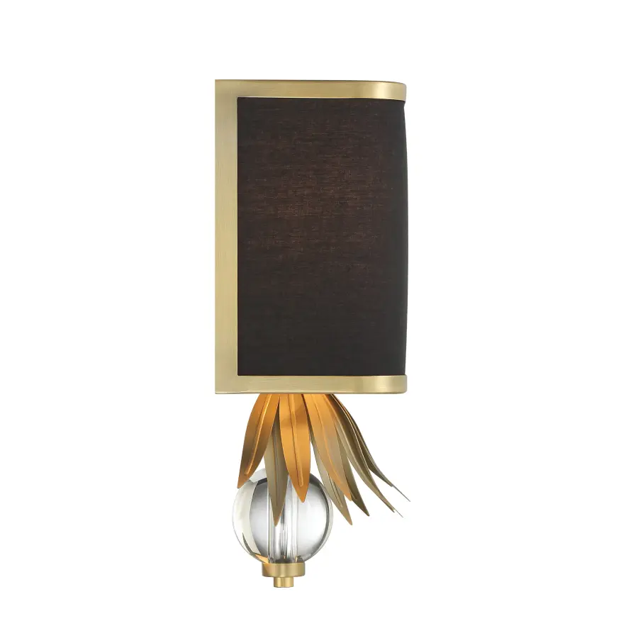 Caprio 2-Light Wall Sconce in Natural Brushed Brass - Image 3