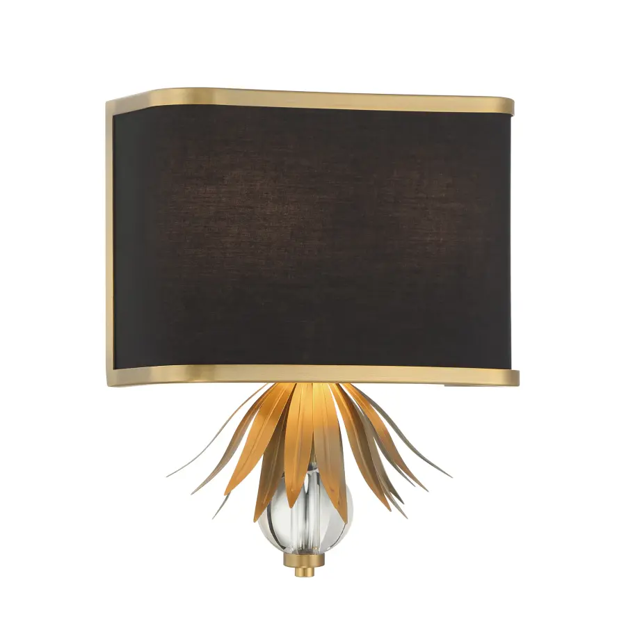 Caprio 2-Light Wall Sconce in Natural Brushed Brass - Image 5