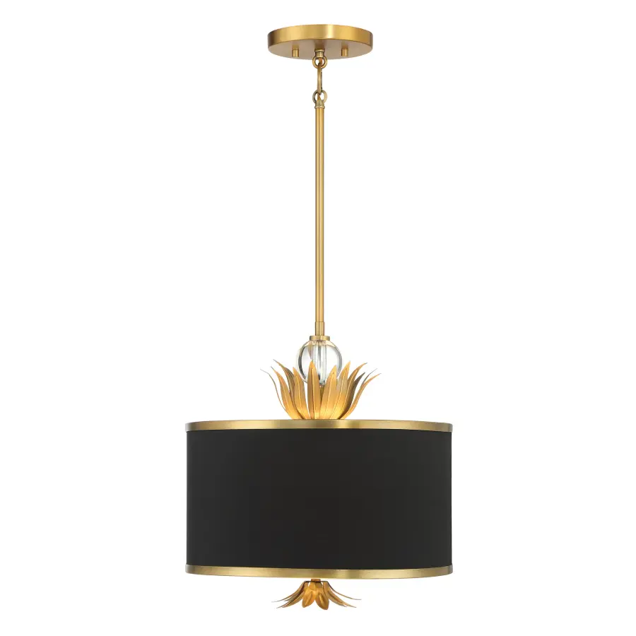 Caprio 3-Light Pendant with Fabric Shade - Image 2