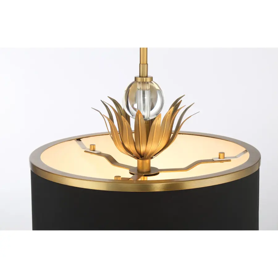 Caprio 3-Light Pendant with Fabric Shade - Image 4