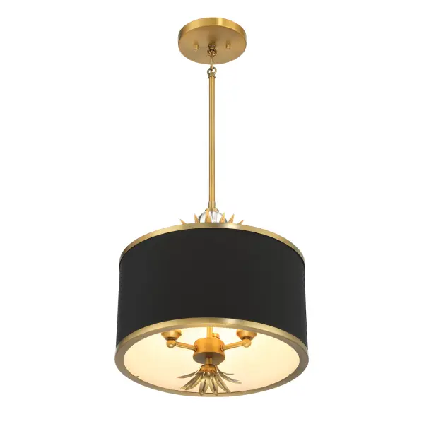 Caprio 3-Light Pendant with Fabric Shade - Image 6