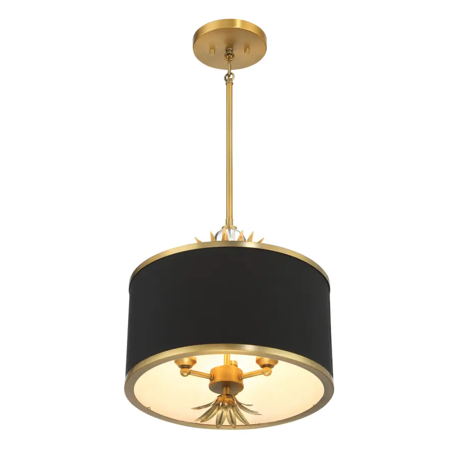 Caprio 3-Light Pendant with Fabric Shade - Image 6