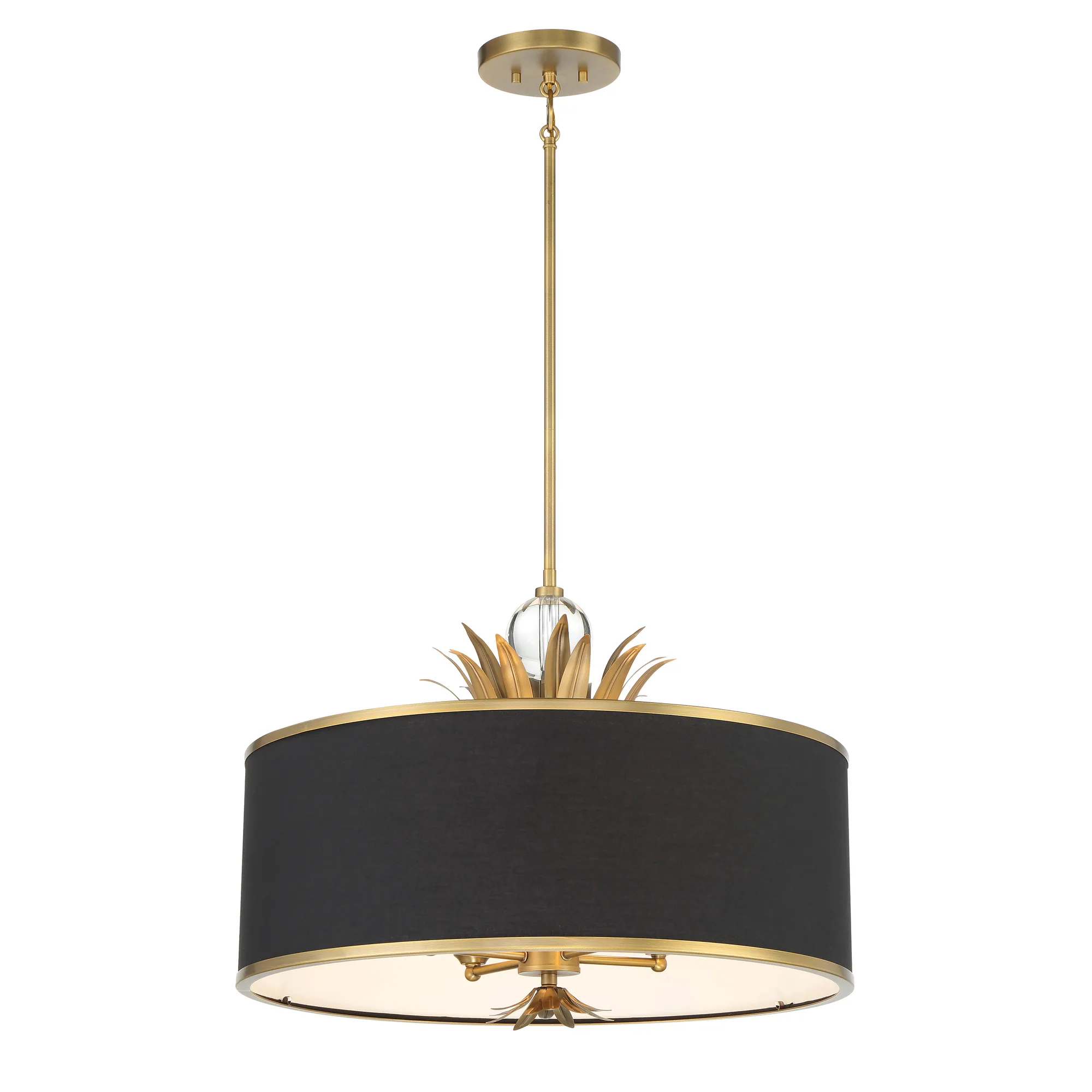 Caprio 4-Light Pendant with Fabric Shade
