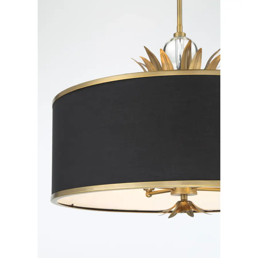 Caprio 4-Light Pendant with Fabric Shade - Image 3
