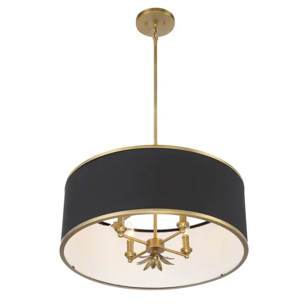 Caprio 4-Light Pendant with Fabric Shade - Image 4