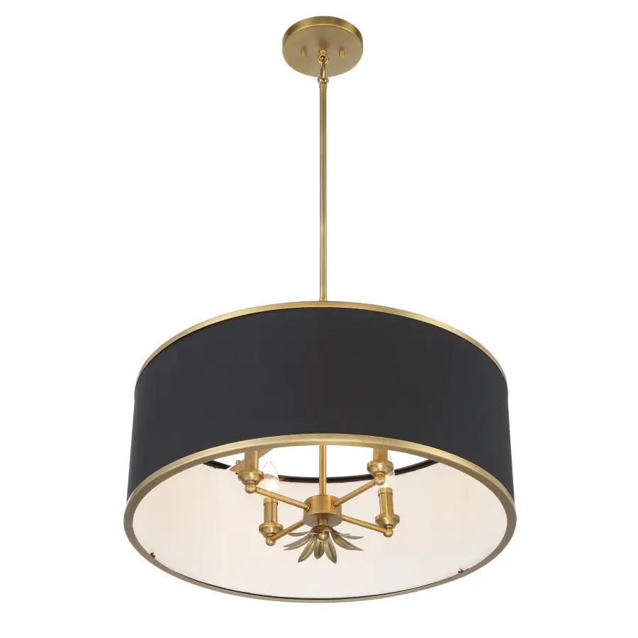 Caprio 4-Light Pendant with Fabric Shade - Image 4