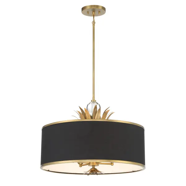 Caprio 4-Light Pendant with Fabric Shade - Image 5