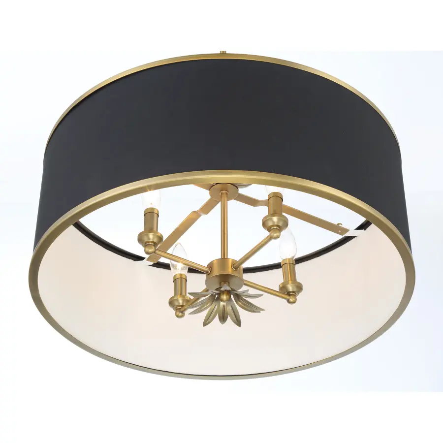Caprio 6-Light Pendant in Natural Brushed Brass - Image 3
