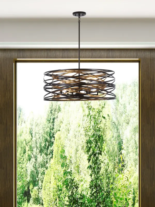 Vortic Flow 6-Light Pendant - Image 4