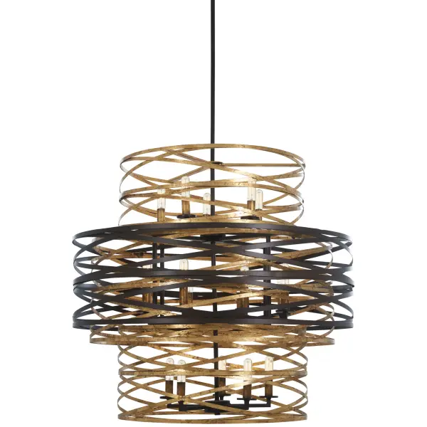 Vortic Flow 18-Light Chandelier