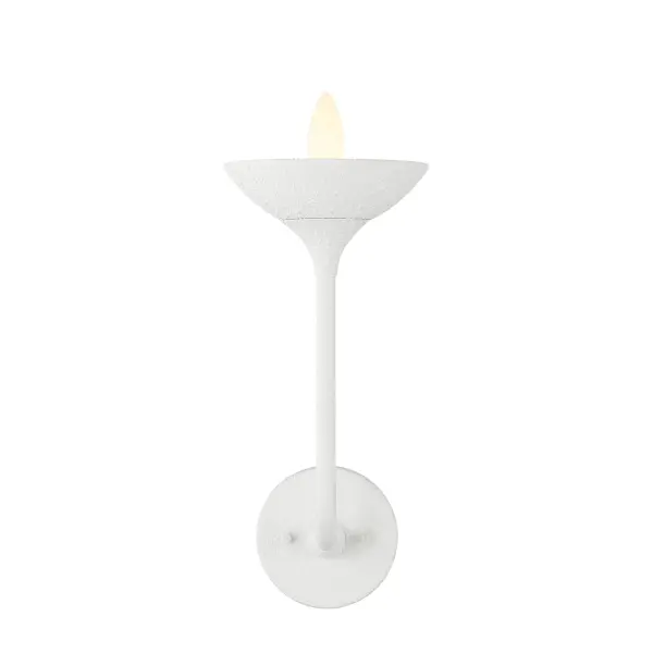 Ryton Plaster White Wall Sconce - Image 3