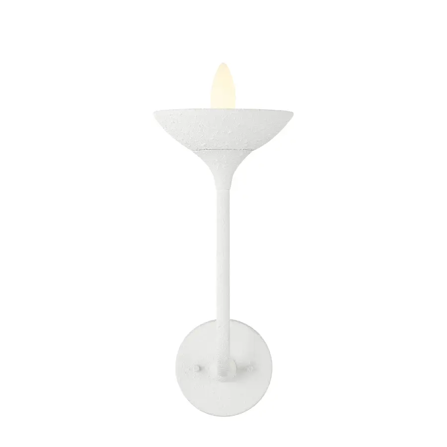 Ryton Plaster White Wall Sconce - Image 3