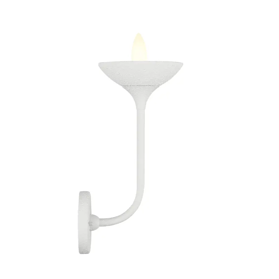 Ryton Plaster White Wall Sconce - Image 4