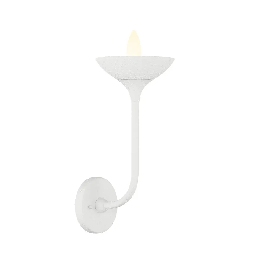 Ryton Plaster White Wall Sconce - Image 5