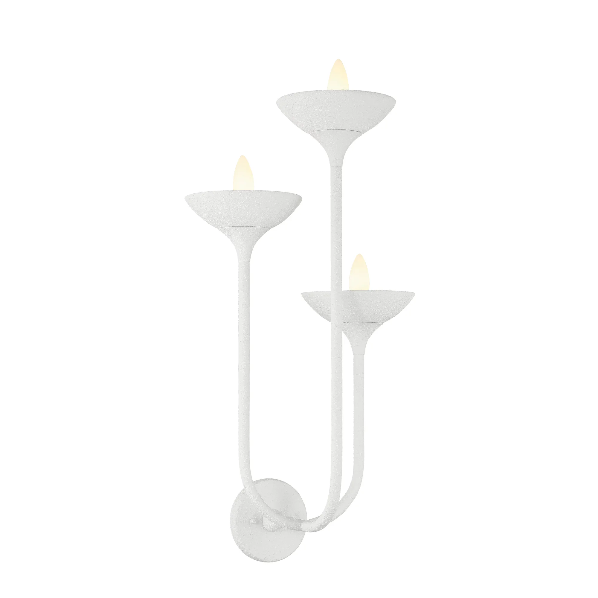 Ryton 3-Light Wall Sconce in Plaster White