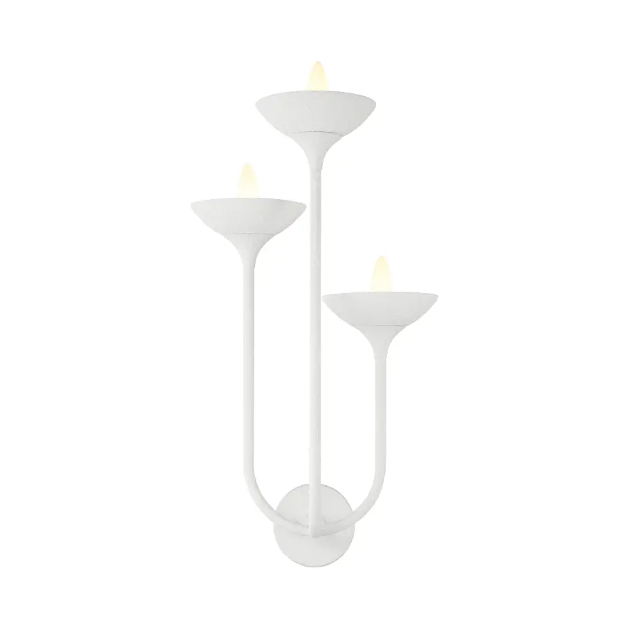 Ryton 3-Light Wall Sconce in Plaster White - Image 2