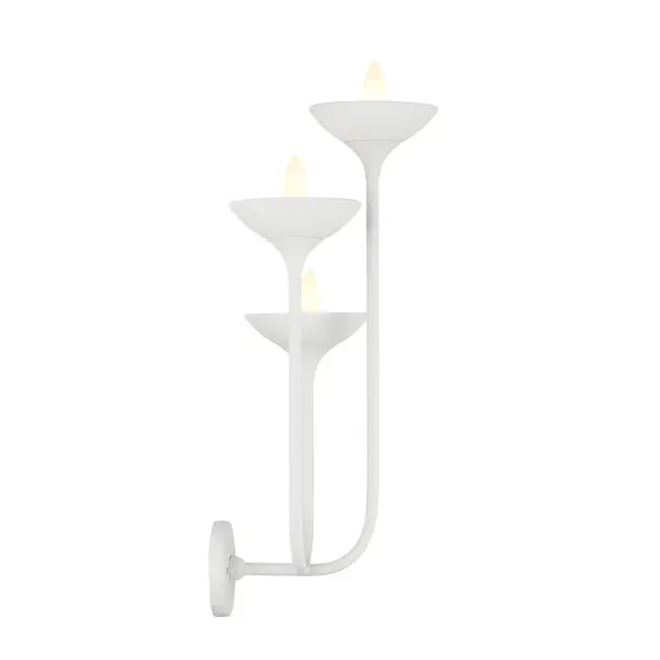 Ryton 3-Light Wall Sconce in Plaster White - Image 4