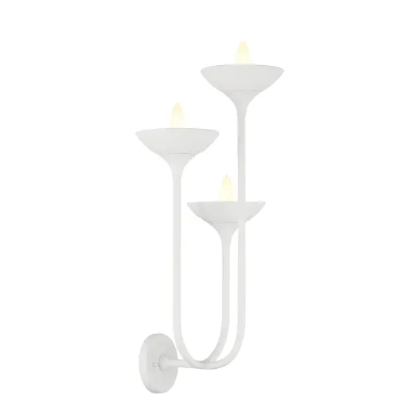 Ryton 3-Light Wall Sconce in Plaster White - Image 5