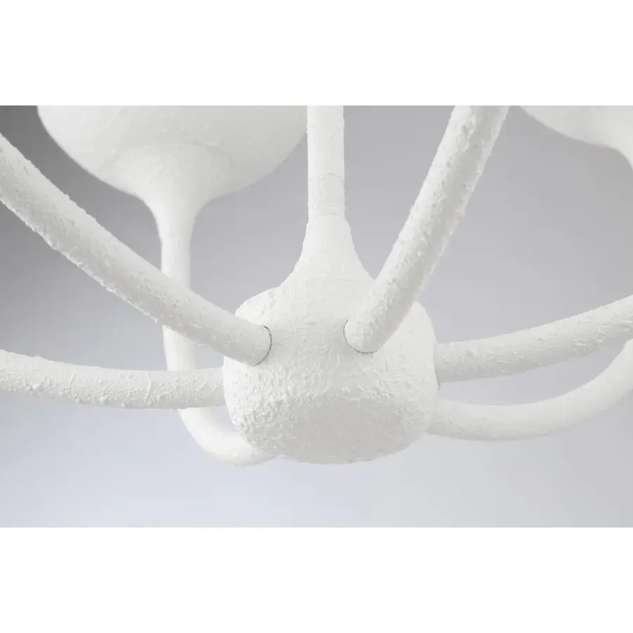 Ryton 6-Light Chandelier in Plaster White - Image 4
