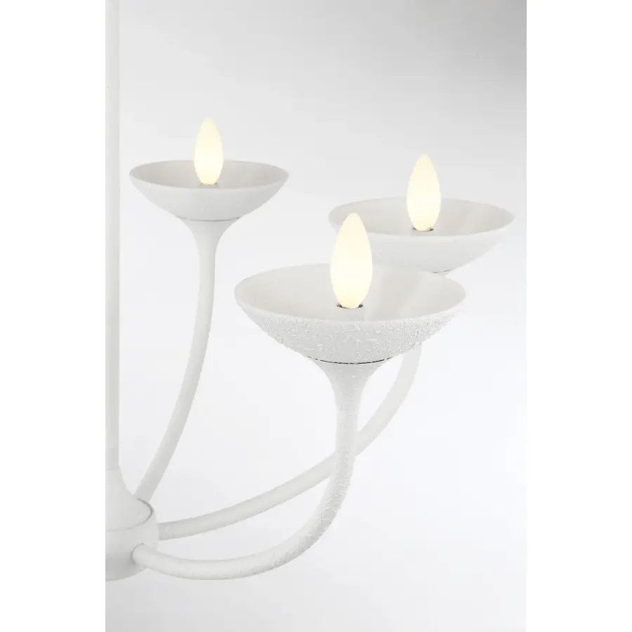 Ryton 6-Light Chandelier in Plaster White - Image 6